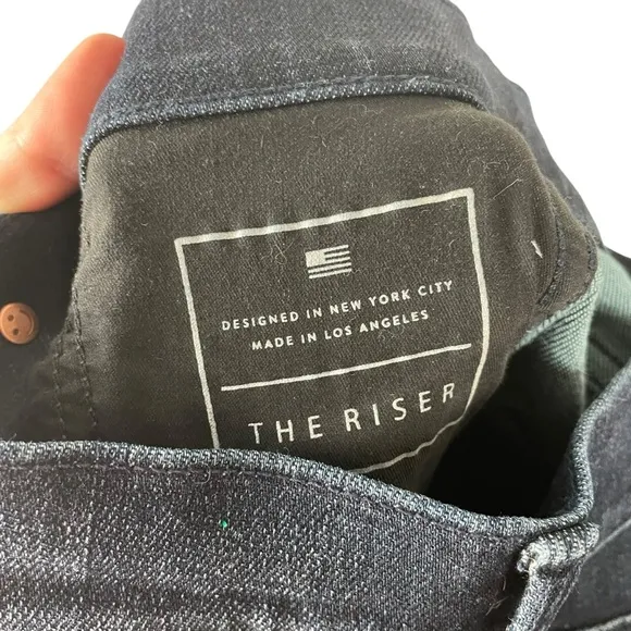 AYR The Riser Skinny Jeans Dark Wash 25x26 Made in LA
