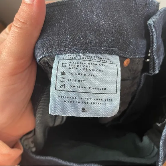 AYR The Riser Skinny Jeans Dark Wash 25x26 Made in LA