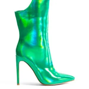 AZALEA WANG &quot; THE GREEN HALO EFFECT &quot; STILETTO BOOTIE ( BRAND NEW !!! )