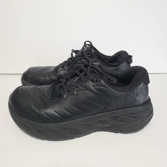 B36 Hoka One One Womens Bondi SR 1110521 BBLC Black Running Shoes Sneakers 10.5