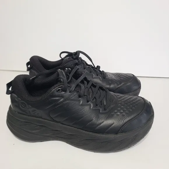 B36 Hoka One One Womens Bondi SR 1110521 BBLC Black Running Shoes Sneakers 10.5