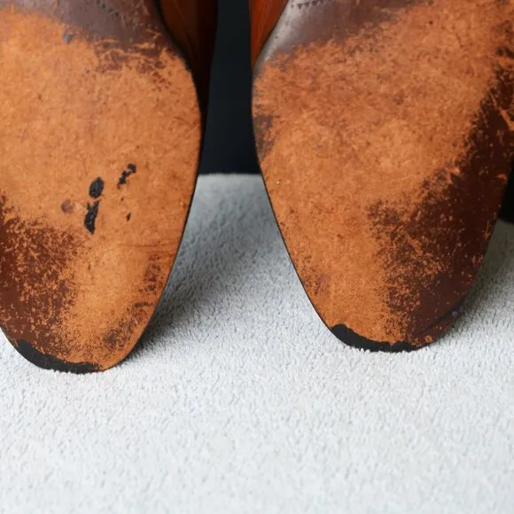 Bally 10-M Brown Wingtip Oxford Dress Shoes