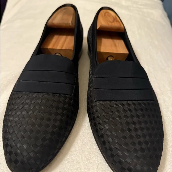 Bally black tie / tuxedo Men's Black Loafers 11 1/2 D