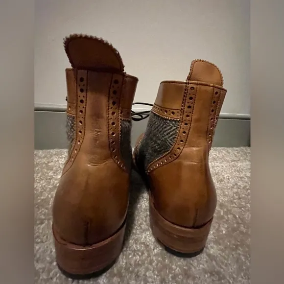 BARKER LADIES - GRACE BROGUE BOOTS Made in England UK