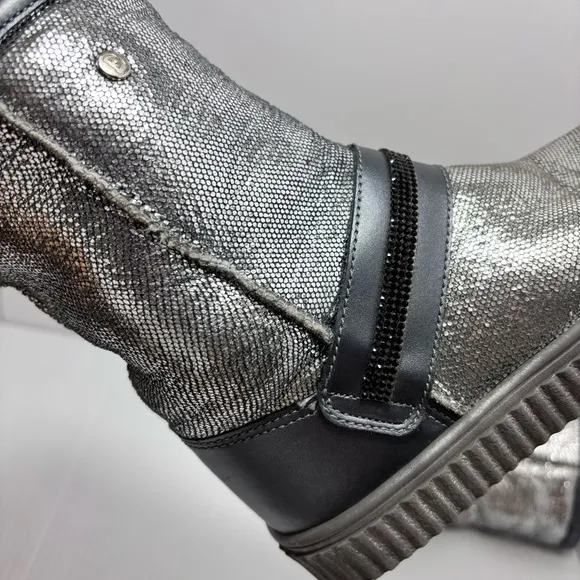 Bartek Gray-Silver Ankle Winter boots girl Size 30