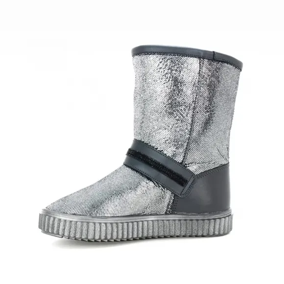 Bartek Gray-Silver Ankle Winter boots girl Size 30
