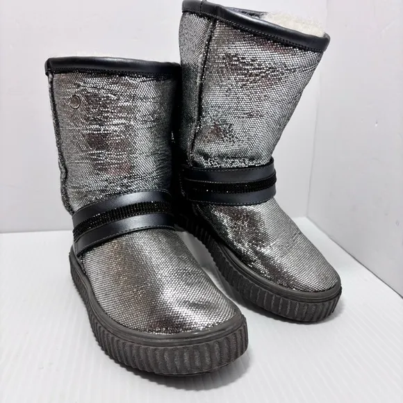 Bartek Gray-Silver Ankle Winter boots girl Size 30