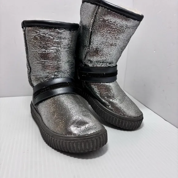 Bartek Gray-Silver Ankle Winter boots girl Size 30