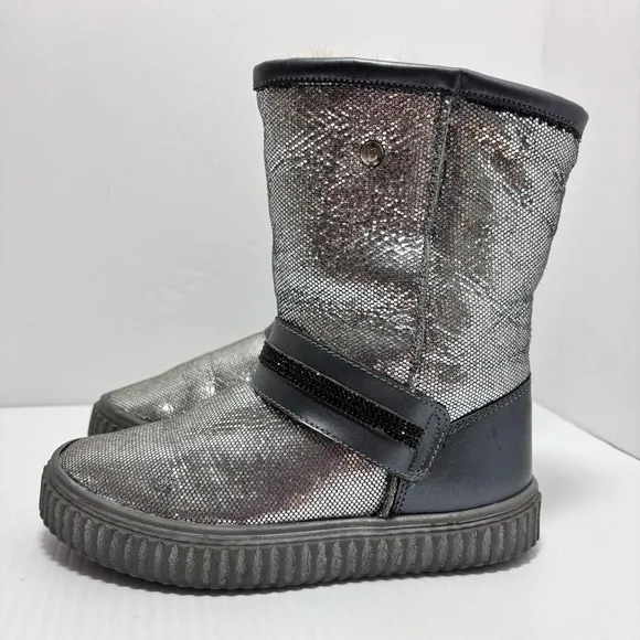 Bartek Gray-Silver Ankle Winter boots girl Size 30