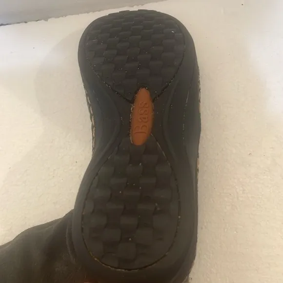 Bass Denver winter boots fur side zipper gray women’s size 8