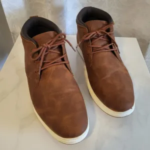 BASS Men's Leather Chukka Boots, Sneakers, Size 13, Brown Outerwear, Casual
