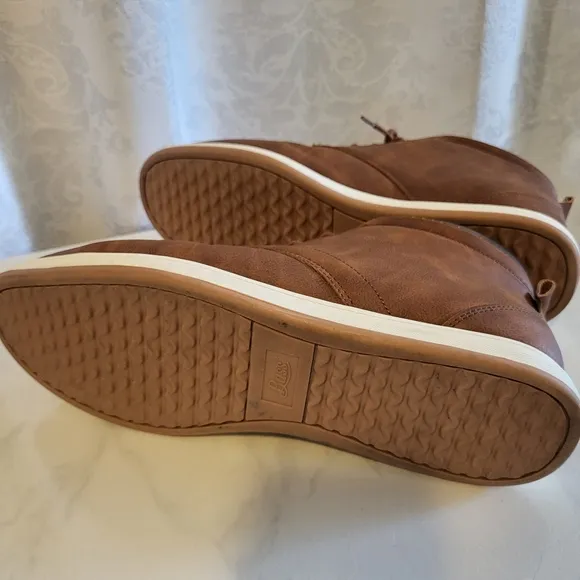 BASS Men's Leather Chukka Boots, Sneakers, Size 13, Brown Outerwear, Casual
