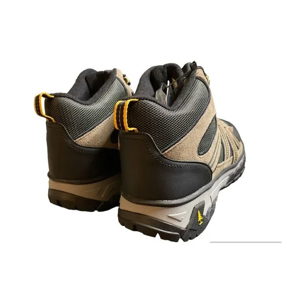 Bass Outdoor Men's Vibram Peak‎ Trail II Mid-Top Hiking Boot, Taupe Olive Sz 13