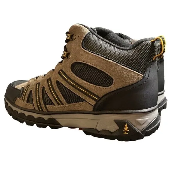 Bass Outdoor Men's Vibram Peak‎ Trail II Mid-Top Hiking Boot, Taupe Olive Sz 13