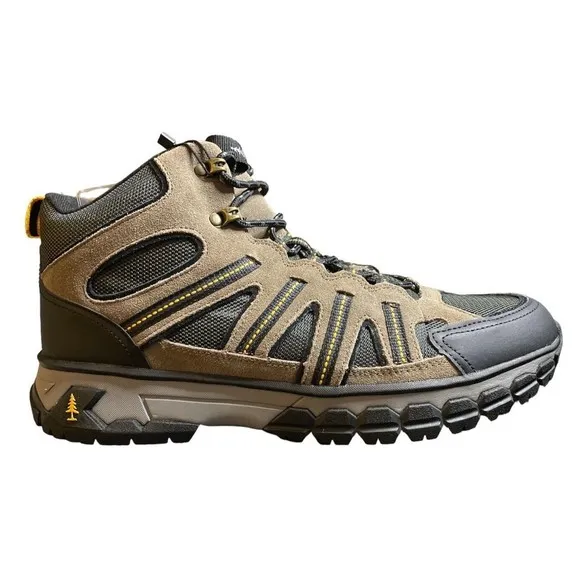 Bass Outdoor Men's Vibram Peak‎ Trail II Mid-Top Hiking Boot, Taupe Olive Sz 13