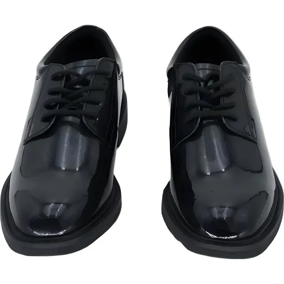 Bates Women's Glossy Black Oxford Dress Shoes - Size 6.5