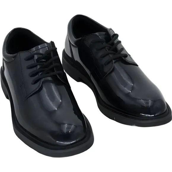 Bates Women's Glossy Black Oxford Dress Shoes - Size 6.5