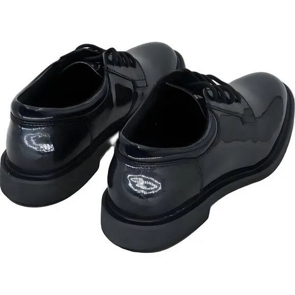 Bates Women's Glossy Black Oxford Dress Shoes - Size 6.5