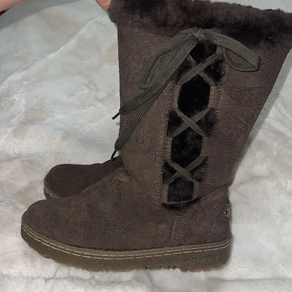 Bearpaw winter boots brown 9