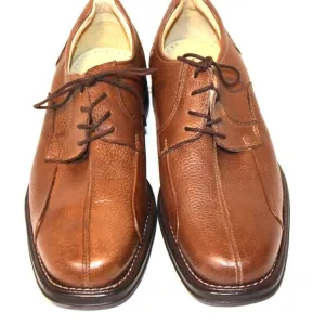 BELVEDERE Brazil Leather Bay Bridge Oxford Derby Dress Shoe Brown Men’s Size 8.5