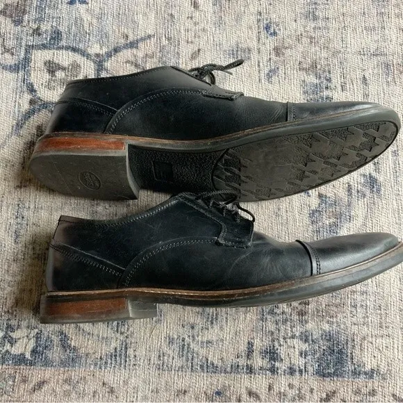 Ben Sherman Men’s Luke Oxford shoes black leather size 12.  Good used condition!