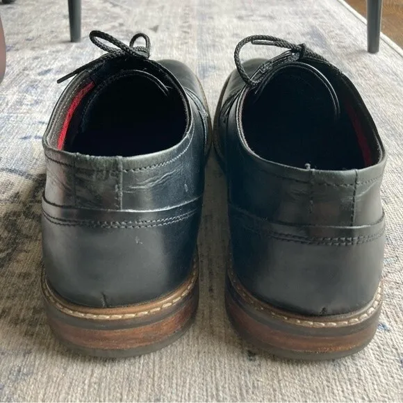 Ben Sherman Men’s Luke Oxford shoes black leather size 12.  Good used condition!