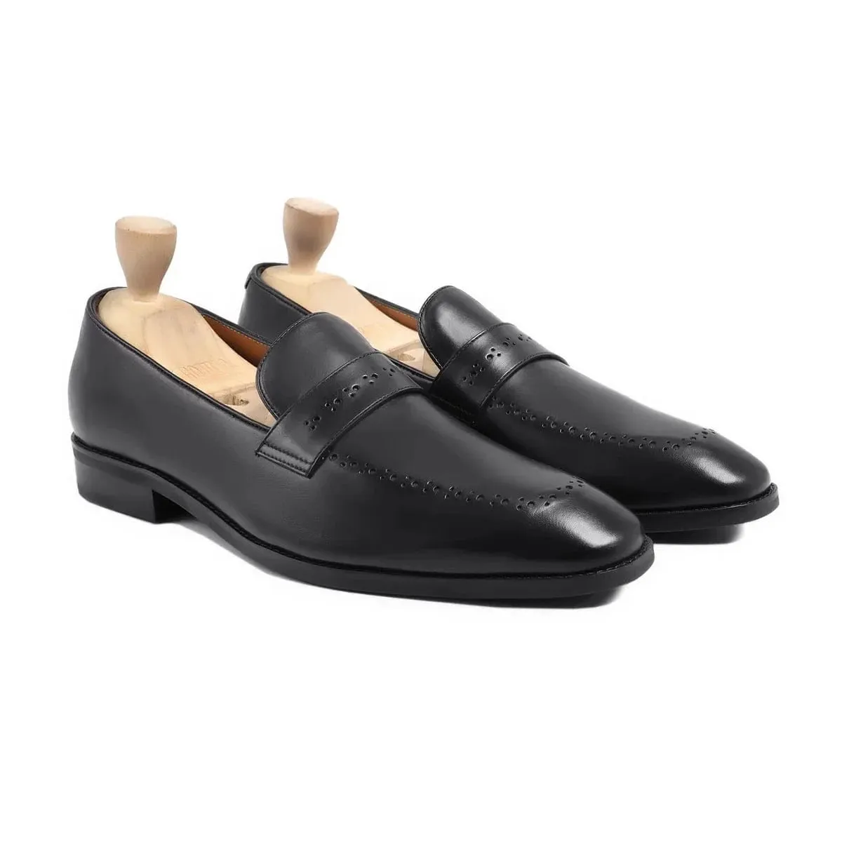 Bespoke Mens Leather Loafers