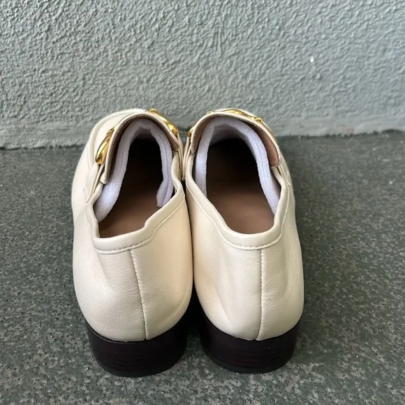 Bibi Lou Ivory Loafers Like New Horse Bit Preppy Spring Size 42