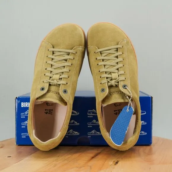 Birkenstock Bend Low Womens Size 10 Shoes Khaki Suede Lace-Up Casual Sneaker NEW