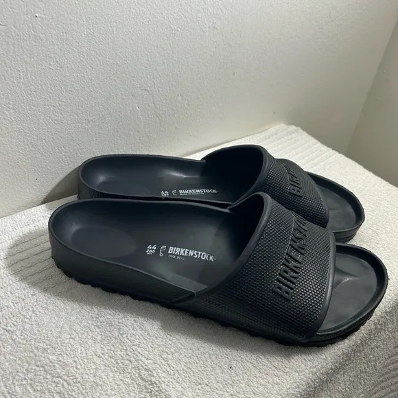 Birkenstock Black Sandals Molded Slide Comfort Sz 44 M11