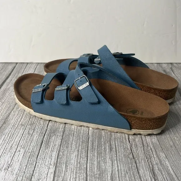 Birkenstock Florida Blue Triple Strap Sandals