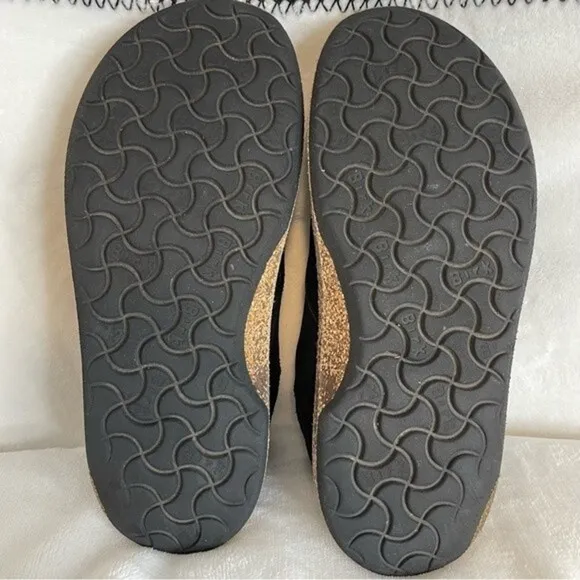 BIRKENSTOCK Gary Black Suede Leather Lace Up Flats Shoes Size 40