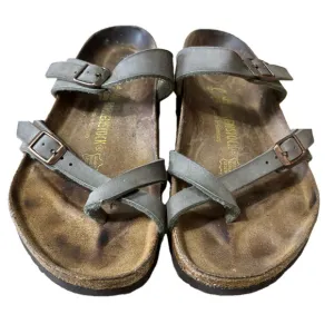 Birkenstock Mayari Taupe and Brown Sandals size EU 40 US 9 or 9.5