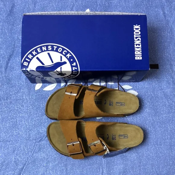 Birkenstock Mink Sandals with Adjustable Straps