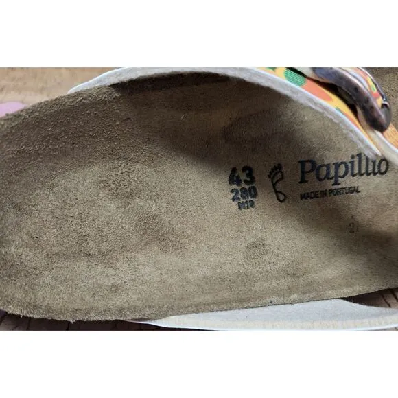 Birkenstock Sandals Mens 10 EU 43 Gizeh Pap‎ African Wax Gold Casual Thongs