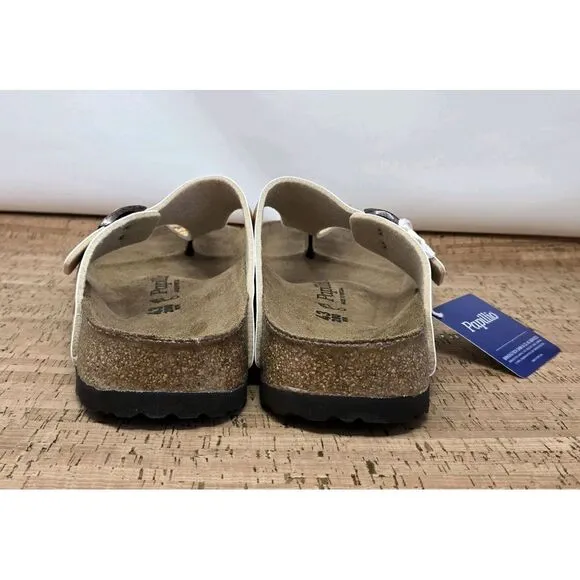 Birkenstock Sandals Mens 10 EU 43 Gizeh Pap‎ African Wax Gold Casual Thongs