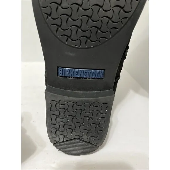 Birkenstock Sarina Black Suede Boots Size EU 37 US 6.5 Women's Slouchy