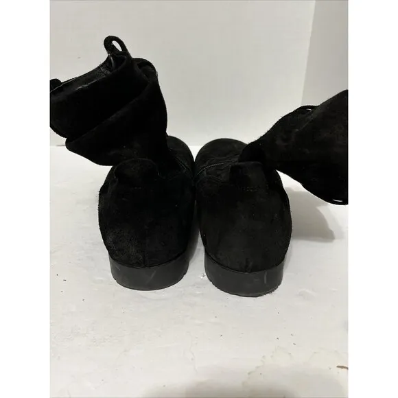 Birkenstock Sarina Black Suede Boots Size EU 37 US 6.5 Women's Slouchy
