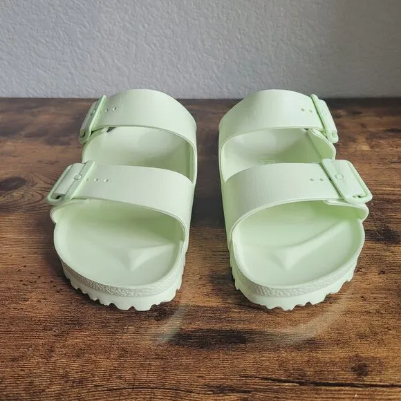 Birkenstock Women Arizona Essentials EVA Glamour Faded Lime Sandals Sz 38 Casual