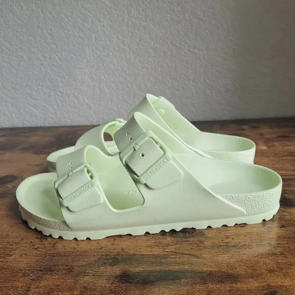 Birkenstock Women Arizona Essentials EVA Glamour Faded Lime Sandals Sz 38 Casual