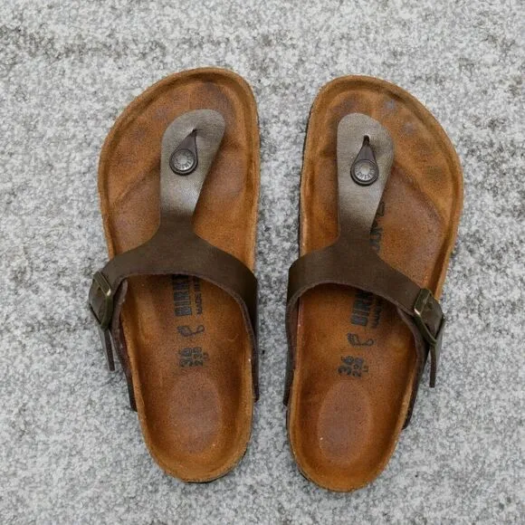 Birkenstock Women's Gizeh Bronze Women's Sandals EUR 36 US 5 Boho Casual