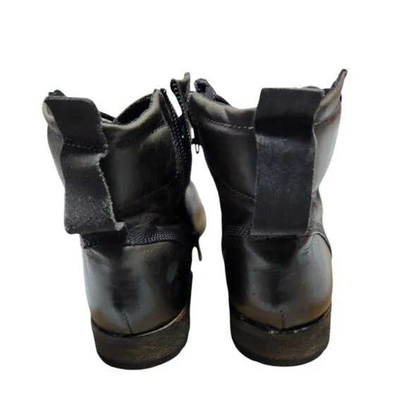 Black Dr. Martens Serena 1460 combat Leather Women's Boots