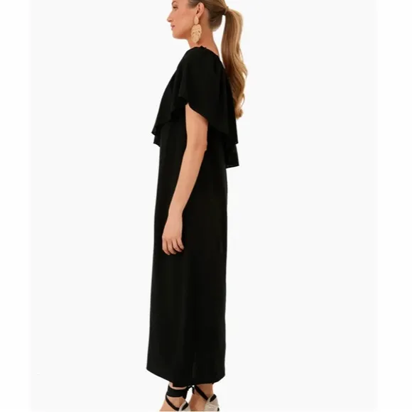 Black Florencia One Shoulder DressPOMANDER PLACE
