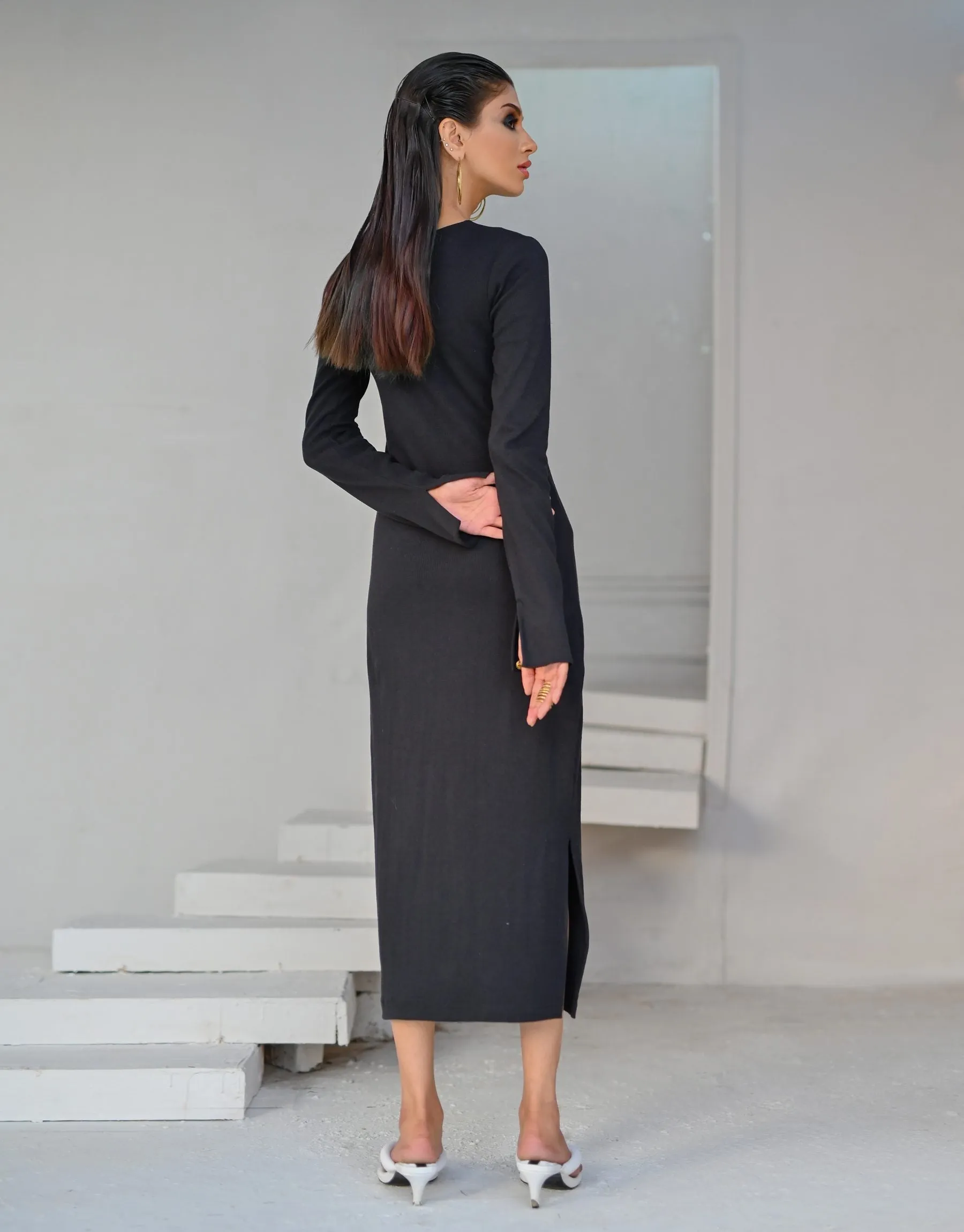 Black Knit Dress