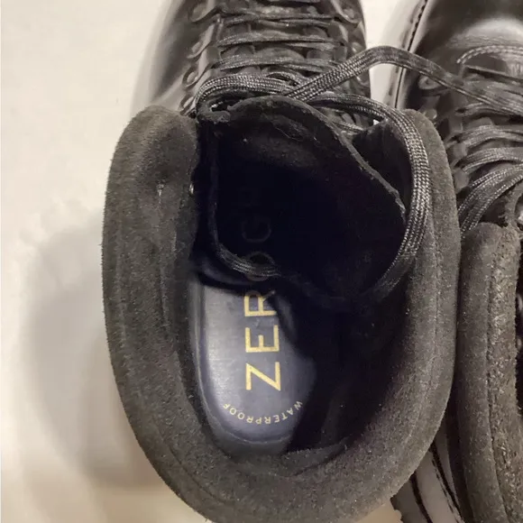 Black Leather Men's Hiking Boots