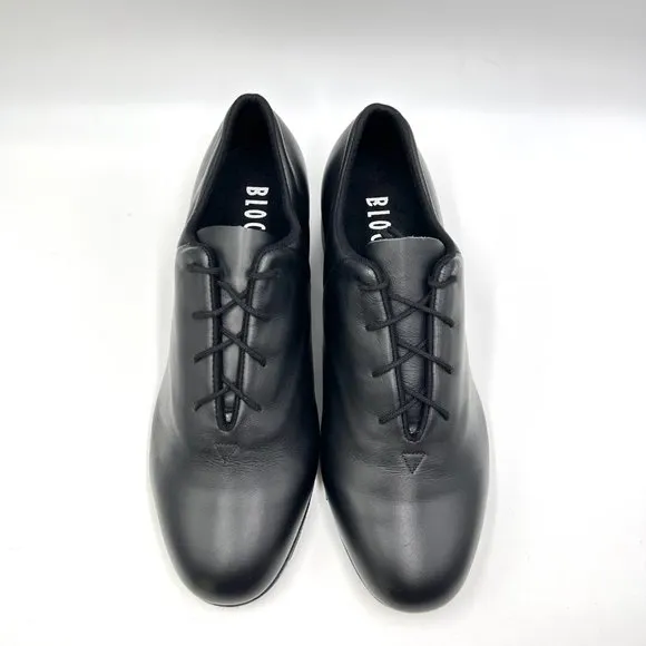 Bloch Mens S0388M Tap Flex Black Leather Split Sole Oxford Tap Dance Shoes 9.5M