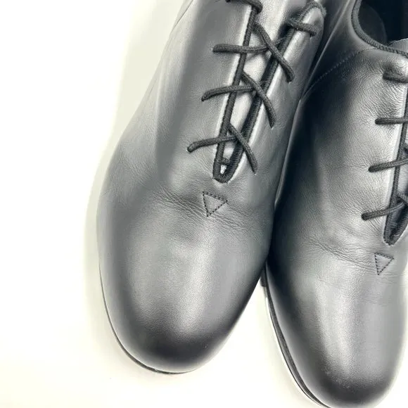 Bloch Mens S0388M Tap Flex Black Leather Split Sole Oxford Tap Dance Shoes 9.5M
