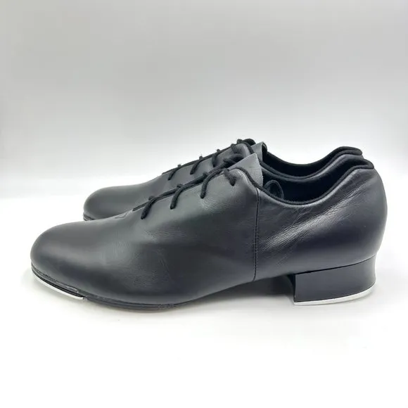 Bloch Mens S0388M Tap Flex Black Leather Split Sole Oxford Tap Dance Shoes 9.5M