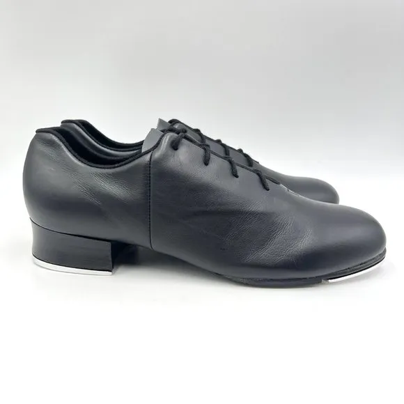 Bloch Mens S0388M Tap Flex Black Leather Split Sole Oxford Tap Dance Shoes 9.5M