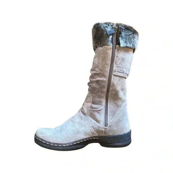 Blondo Sport Aquaprotect Suede Faux Fur Lined Winter Boots Size 10
